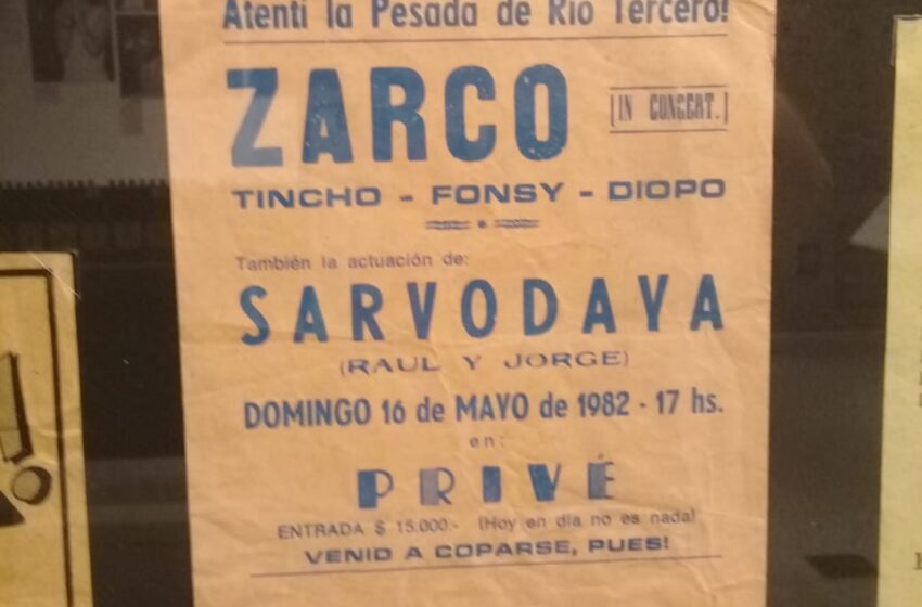  Zarco y Sarvodaya llegaron a través de un volante al Museo Histórico de Buenos Aires*